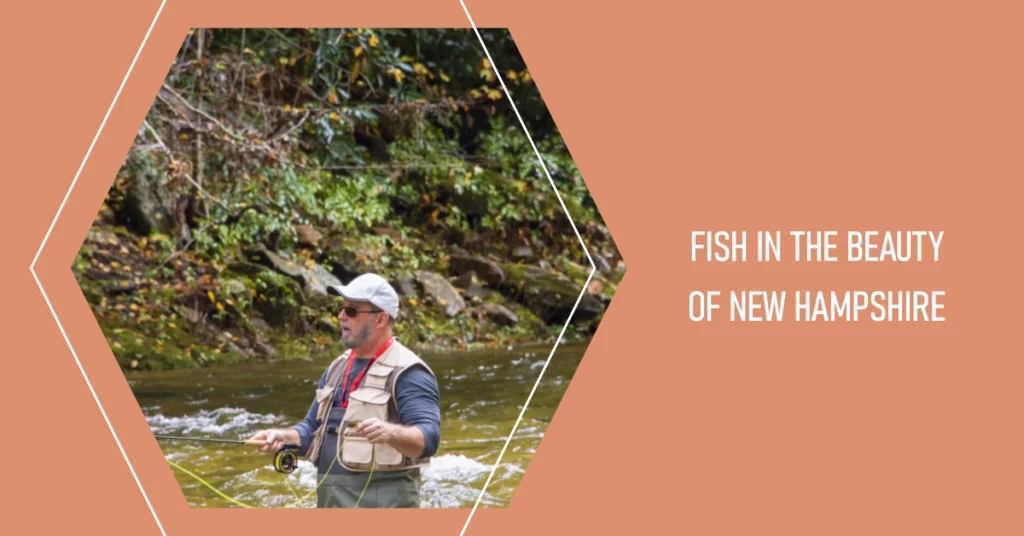 This image captures a serene outdoor scene, featuring a man engaged in a tranquil fishing activity in a river. The man is dressed in a white cap, possibly also wearing sunglasses, and holds a fishing rod, indicating his intent. 