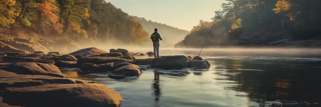 A beautiful view of a fishing spot in Arkansas