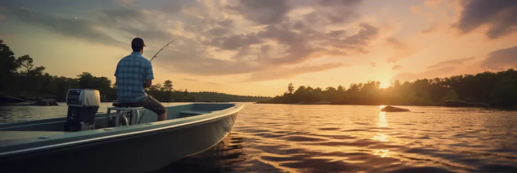 Fishing from boat in Connecticut