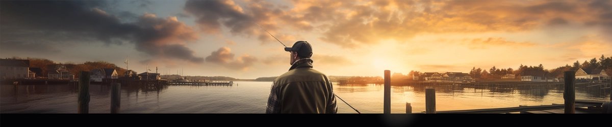 Happy Fisherman in Massachusetts, professional photo