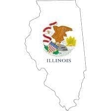 Illinois small map