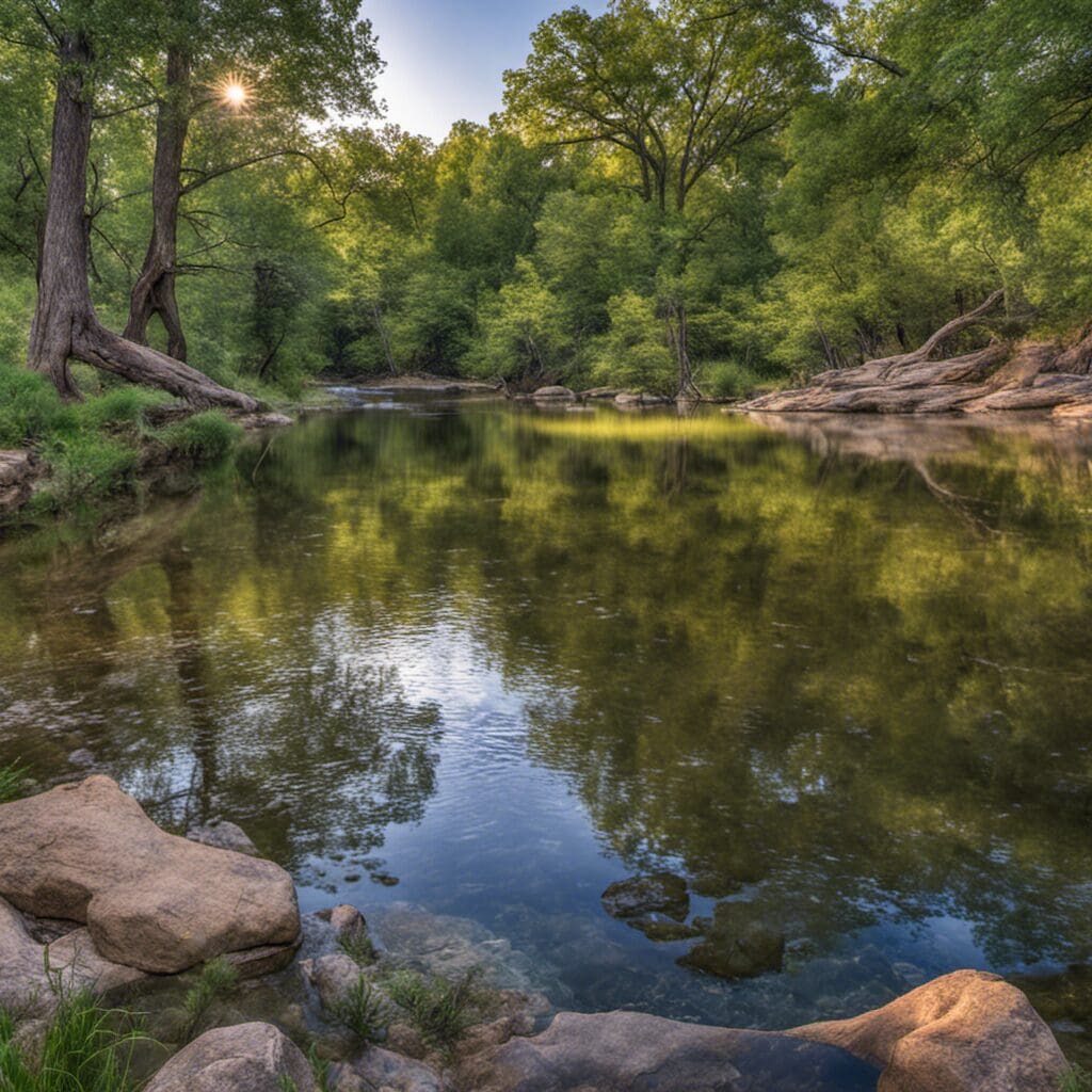 Beautiful Fishing spot in Flint Creek, Oklahoma