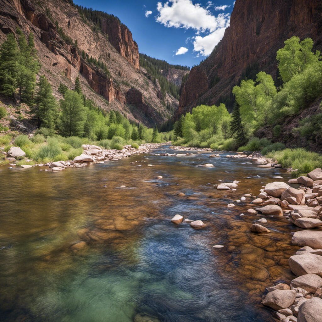 Frying Pan River beautiful view, Colorado