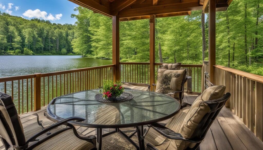 Brantingham Lake vacation rentals: image showcasing cozy and luxurious vacation rentals alongside the serene Brantingham Lake